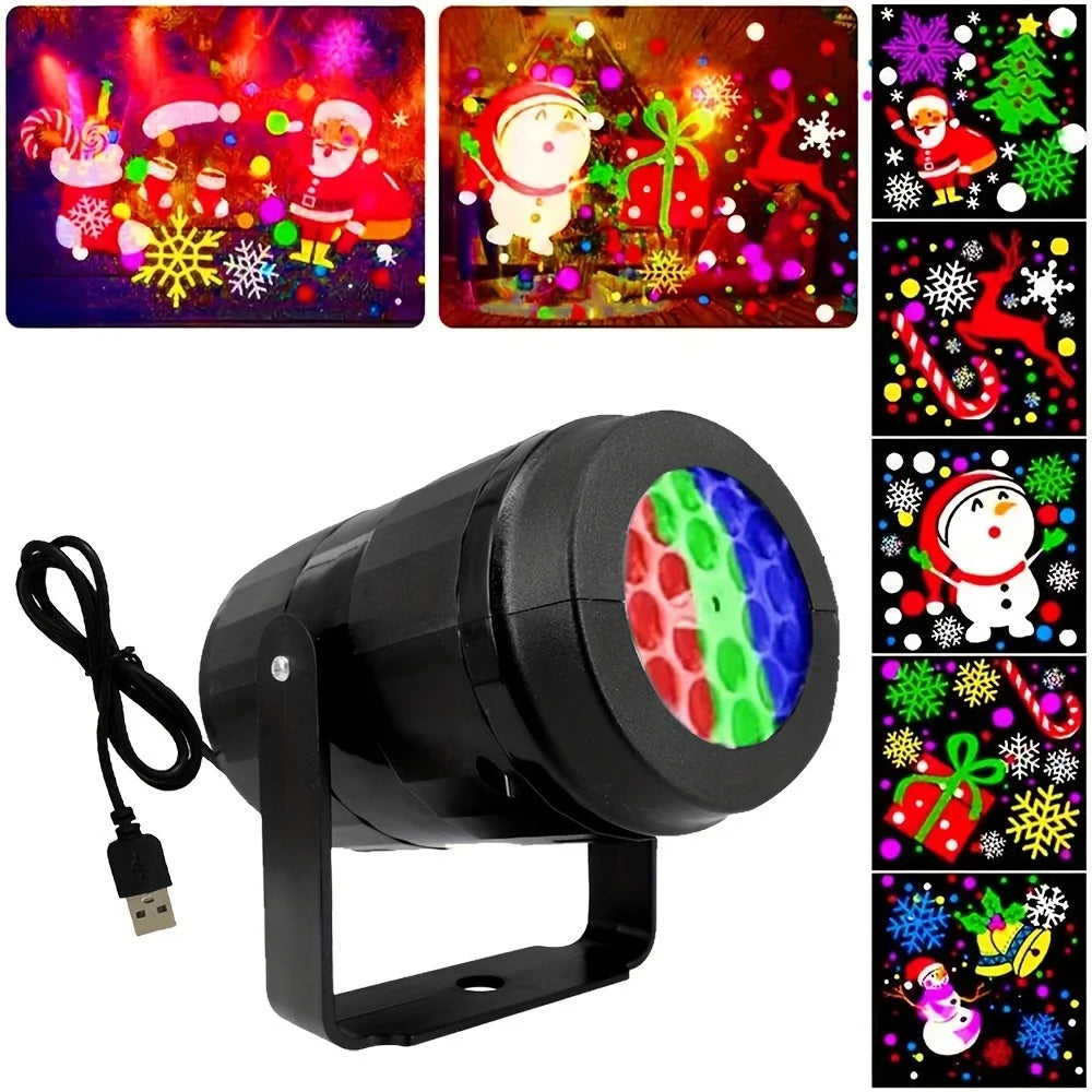Christmas Snowflake LED Projector