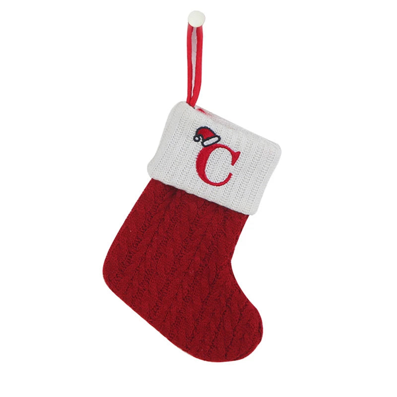 Christmas Knitted Alphabet Stocking