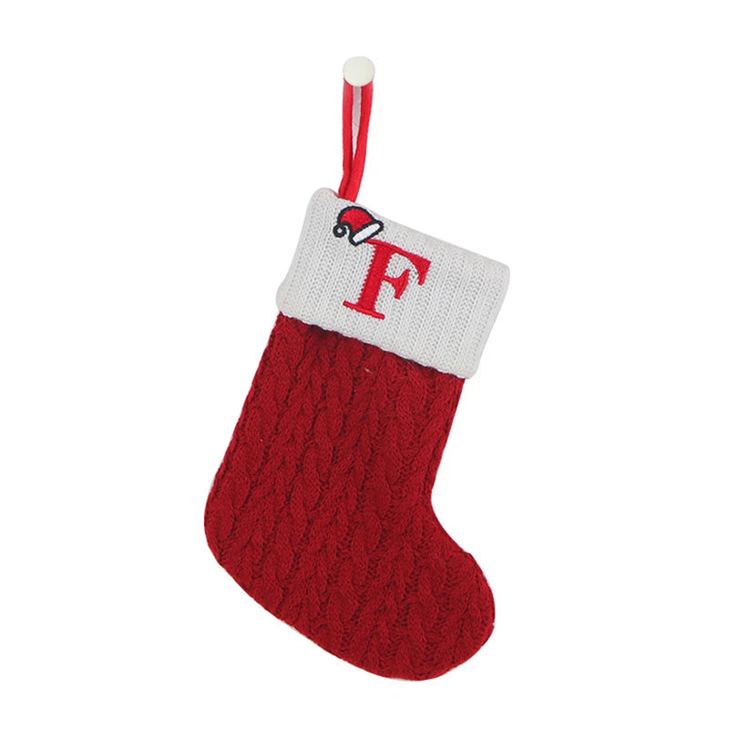 Christmas Knitted Alphabet Stocking