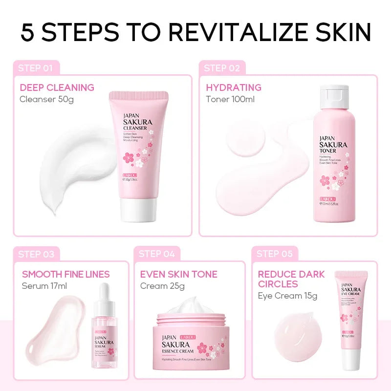 Sakura 5-Piece Skincare Set