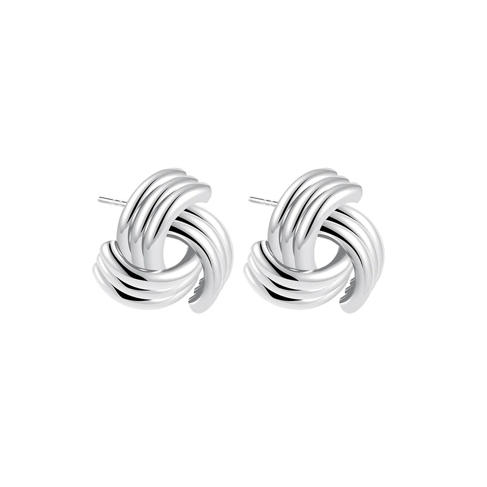 Multilayer Twist Knot Earrings