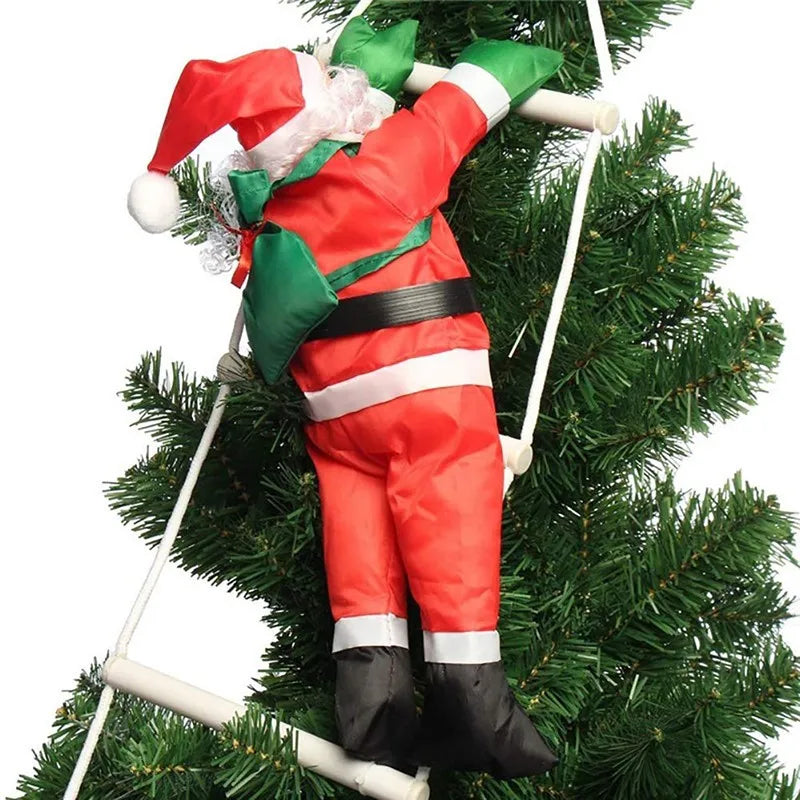 Santa Climbing Ladder Decoration