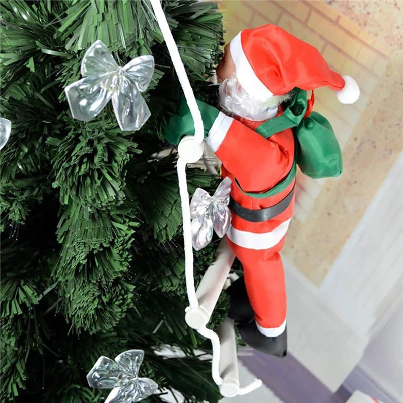 Santa Climbing Ladder Decoration