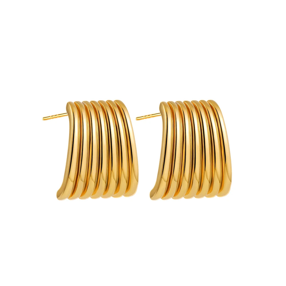 Multilayer Twist Knot Earrings