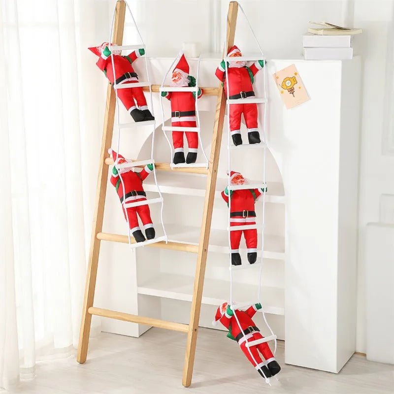 Santa Climbing Ladder Decoration