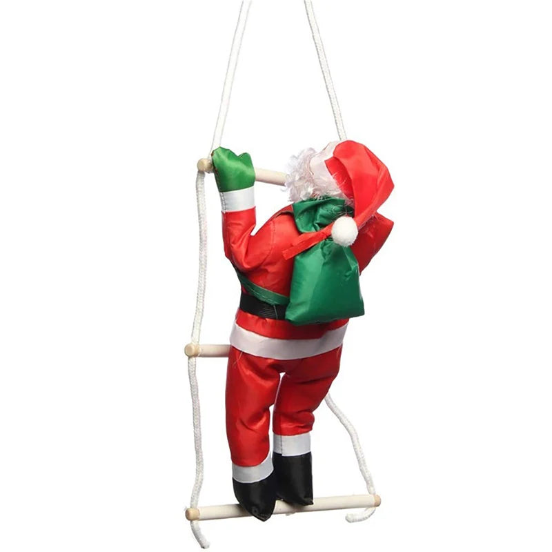 Santa Climbing Ladder Decoration