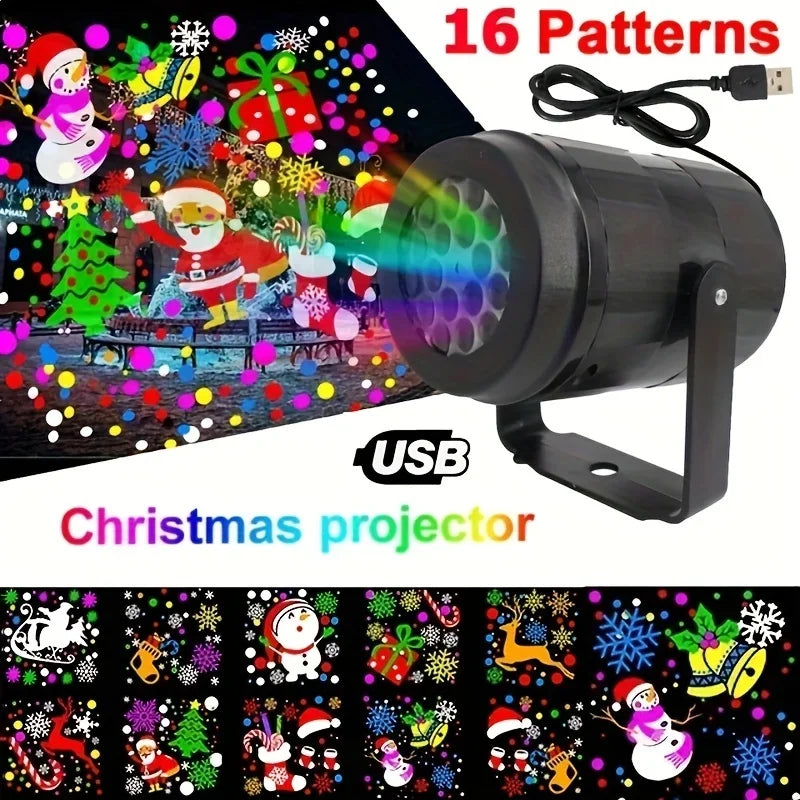 Christmas Snowflake LED Projector