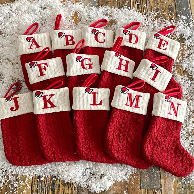 Christmas Knitted Alphabet Stocking