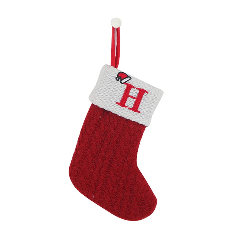 Christmas Knitted Alphabet Stocking