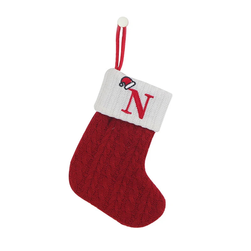 Christmas Knitted Alphabet Stocking