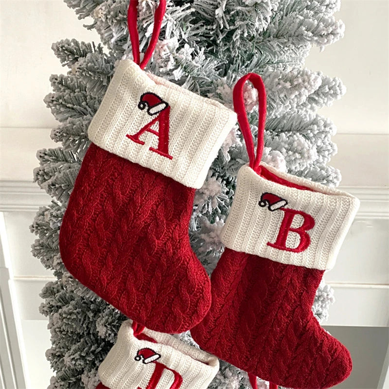 Christmas Knitted Alphabet Stocking