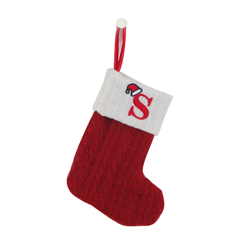 Christmas Knitted Alphabet Stocking