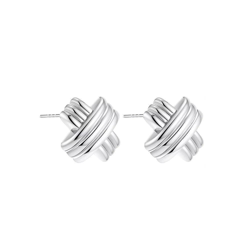 Multilayer Twist Knot Earrings