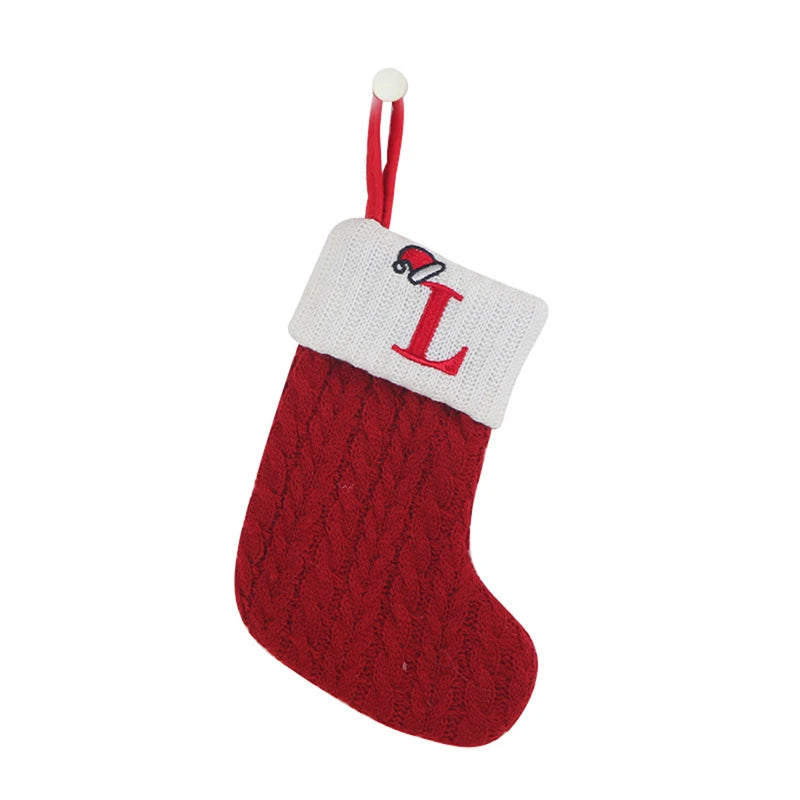 Christmas Knitted Alphabet Stocking