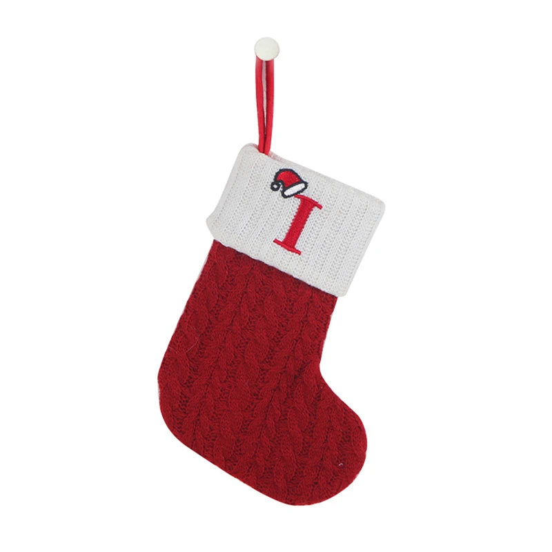 Christmas Knitted Alphabet Stocking