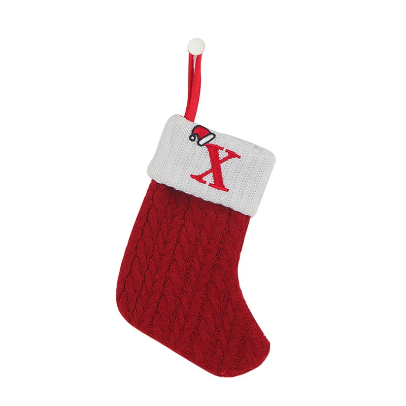 Christmas Knitted Alphabet Stocking