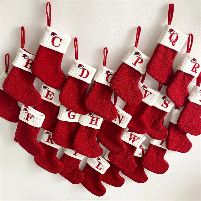 Christmas Knitted Alphabet Stocking