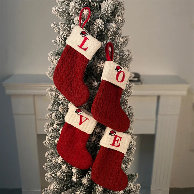 Christmas Knitted Alphabet Stocking