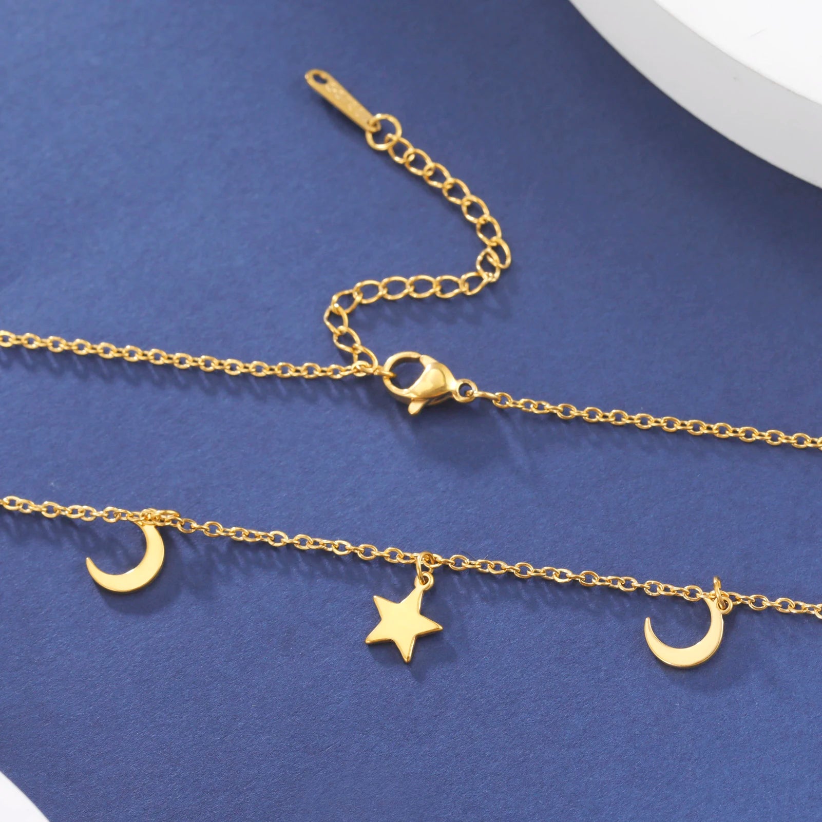 Moon & Star Pendant Necklace