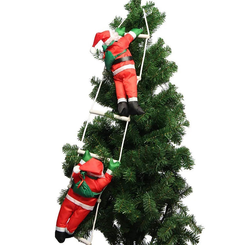 Santa Climbing Ladder Decoration