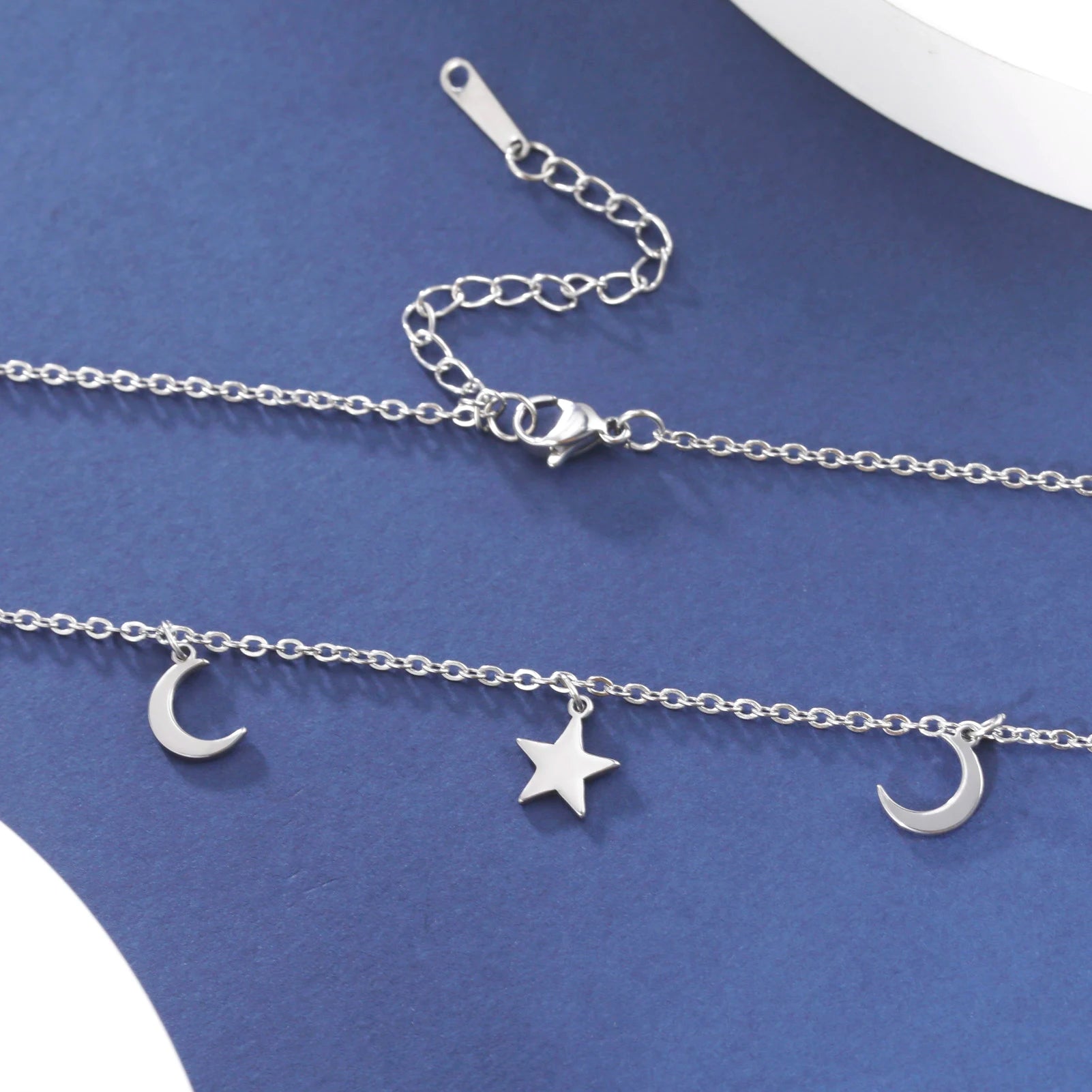 Moon & Star Pendant Necklace