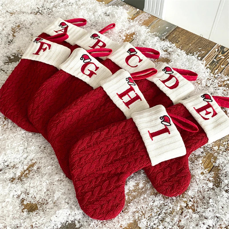 Christmas Knitted Alphabet Stocking