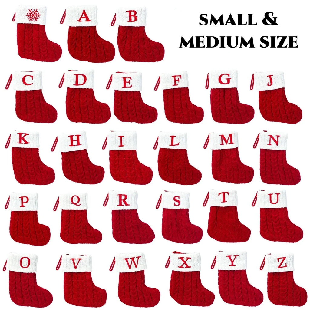 Christmas Knitted Alphabet Stocking