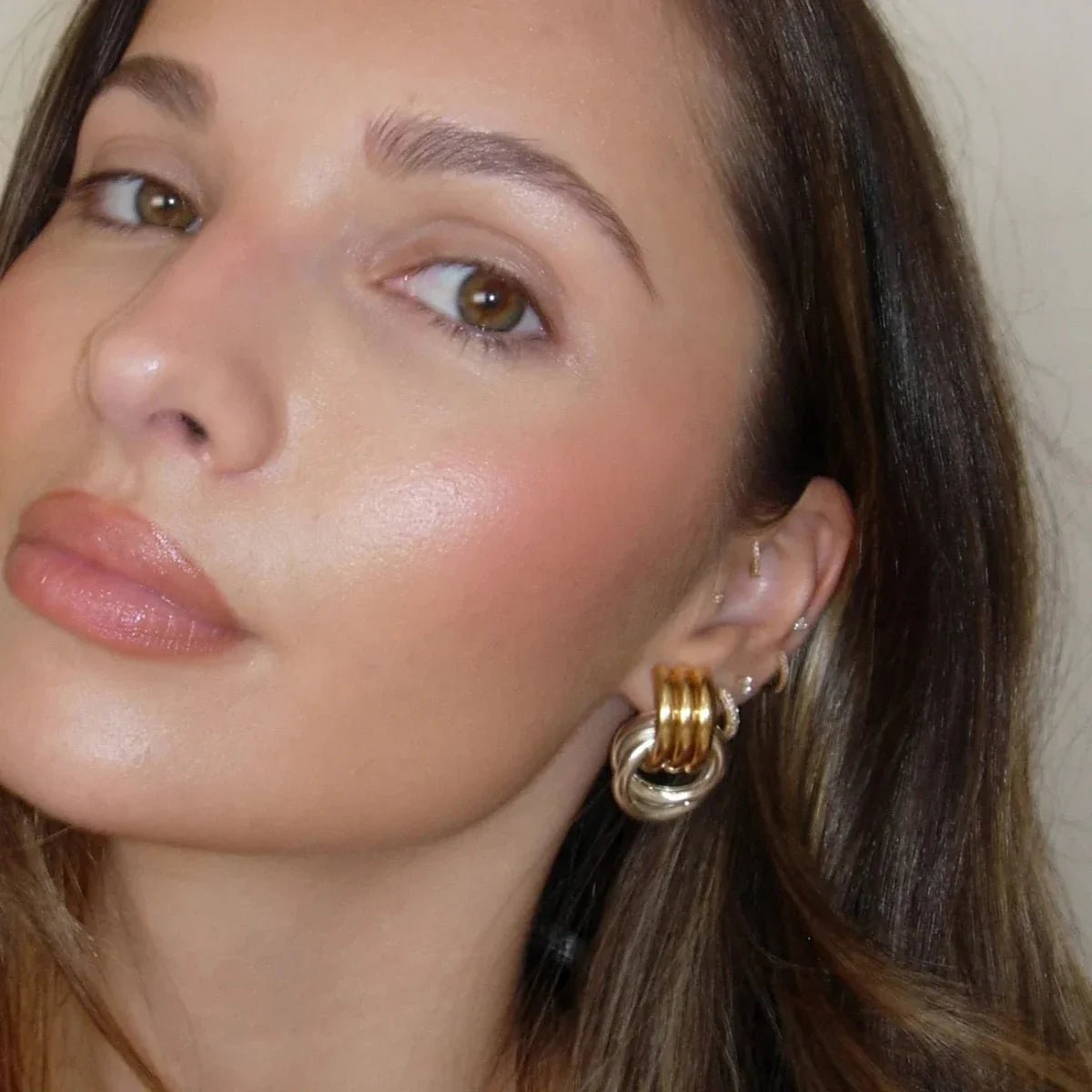 Multilayer Twist Knot Earrings