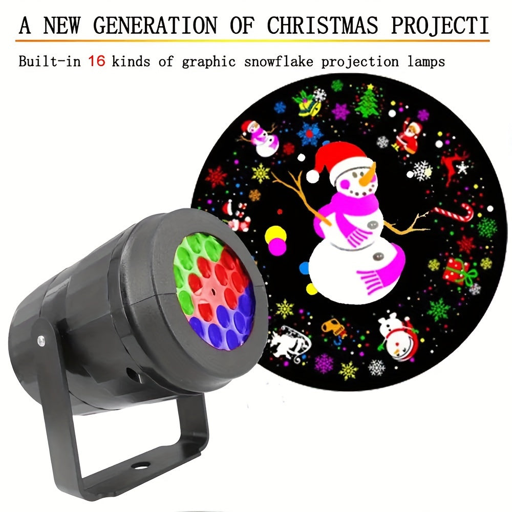 Christmas Snowflake LED Projector